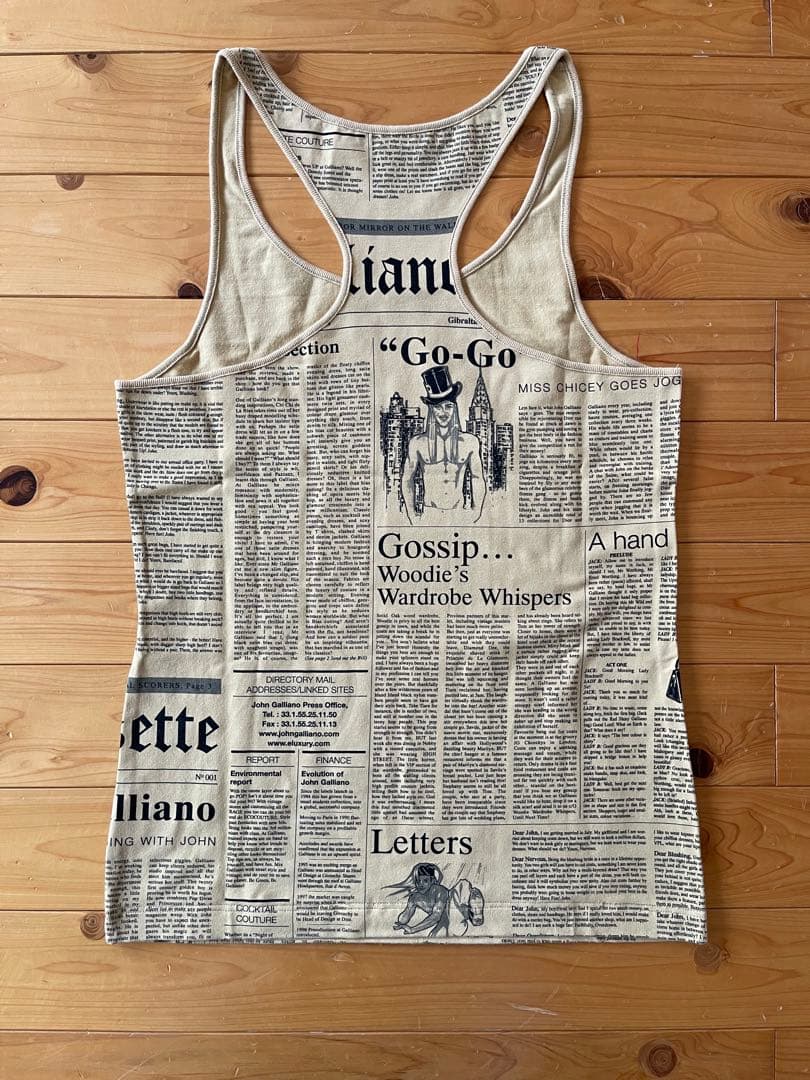 ジョンガリアーノオム　タンクトップ