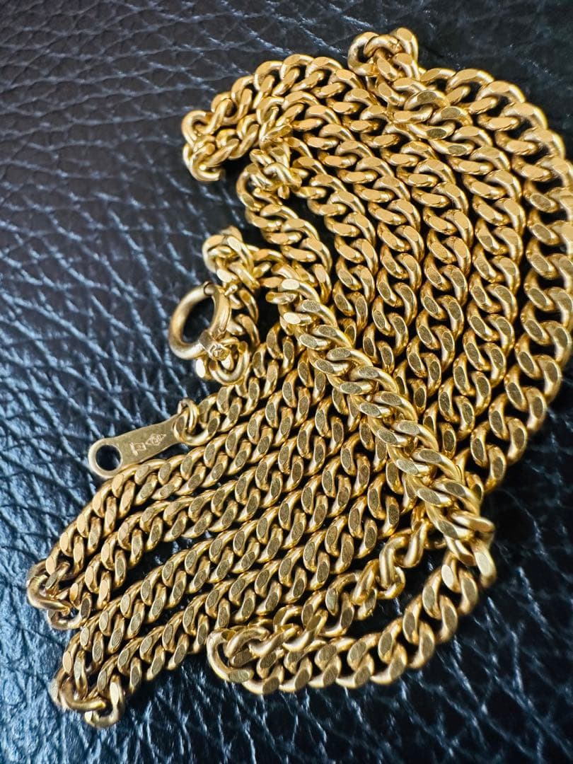 K18 ネックレス／男子、女子/ 18金 喜平 2面ダブル 50㎝ 20.5g