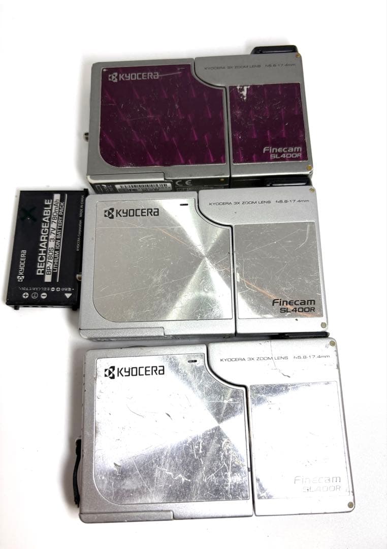 ★通電シャッターOK★ KYOCERA Finecam SL400R 3台セット