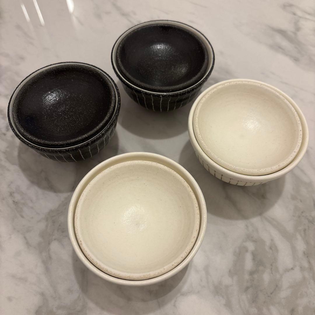 r*a様 文五郎窯 奥田章 どんぐり ふたわんミニ 4つセット