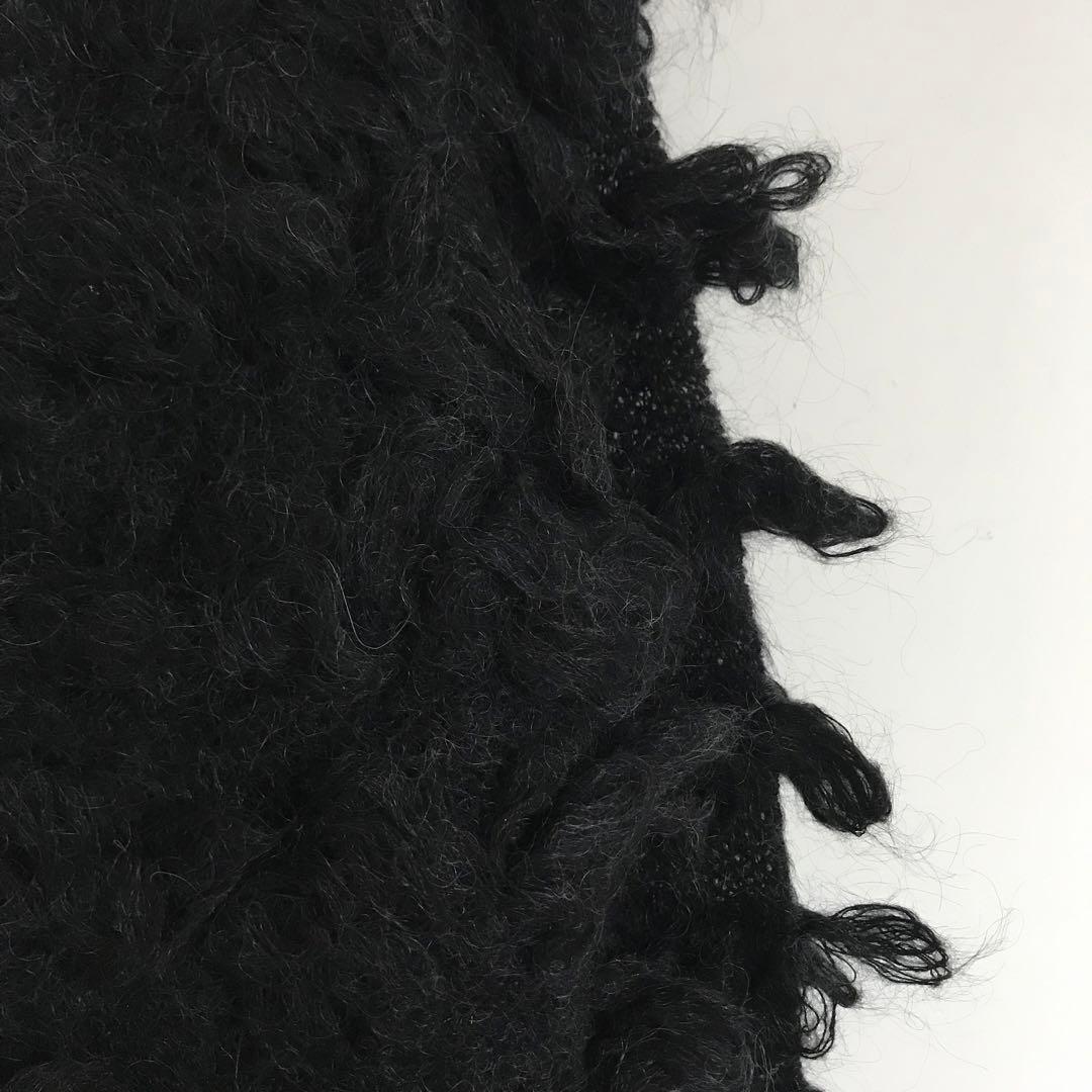 新品 maisonolga メゾンオルガ ループニット ブラック フリーサイズ