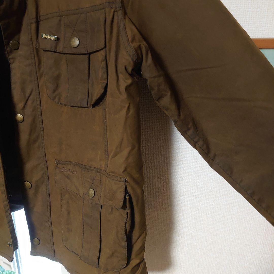 Barbour ブラウンジャケット XL　MWX0827OL71 ピンバッジ付
