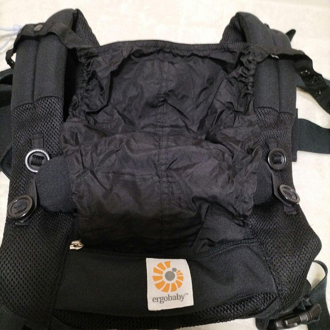 エルゴベビー オムニ360 黒 クールエアメッシュ 抱っこひも 付属品付き 美品