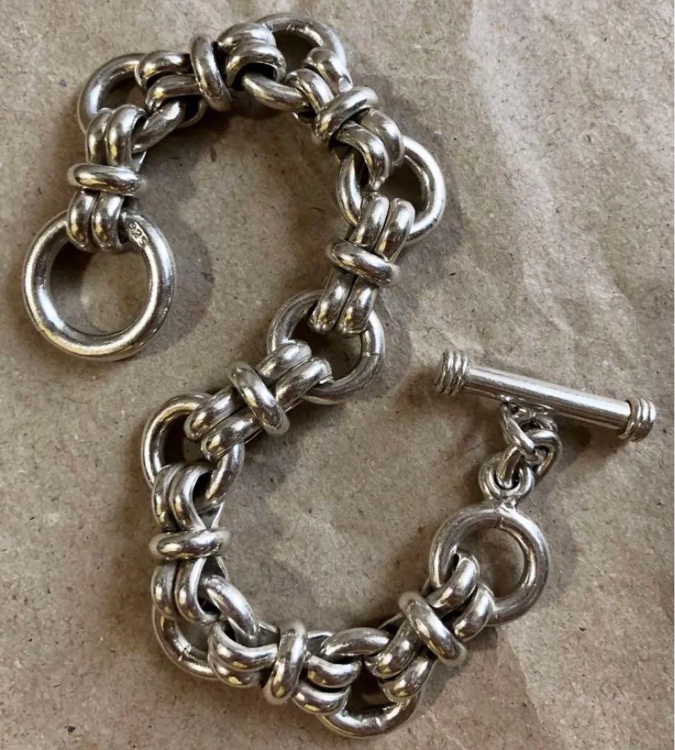 vintage 925 mexican jewelry リンクブレスレット