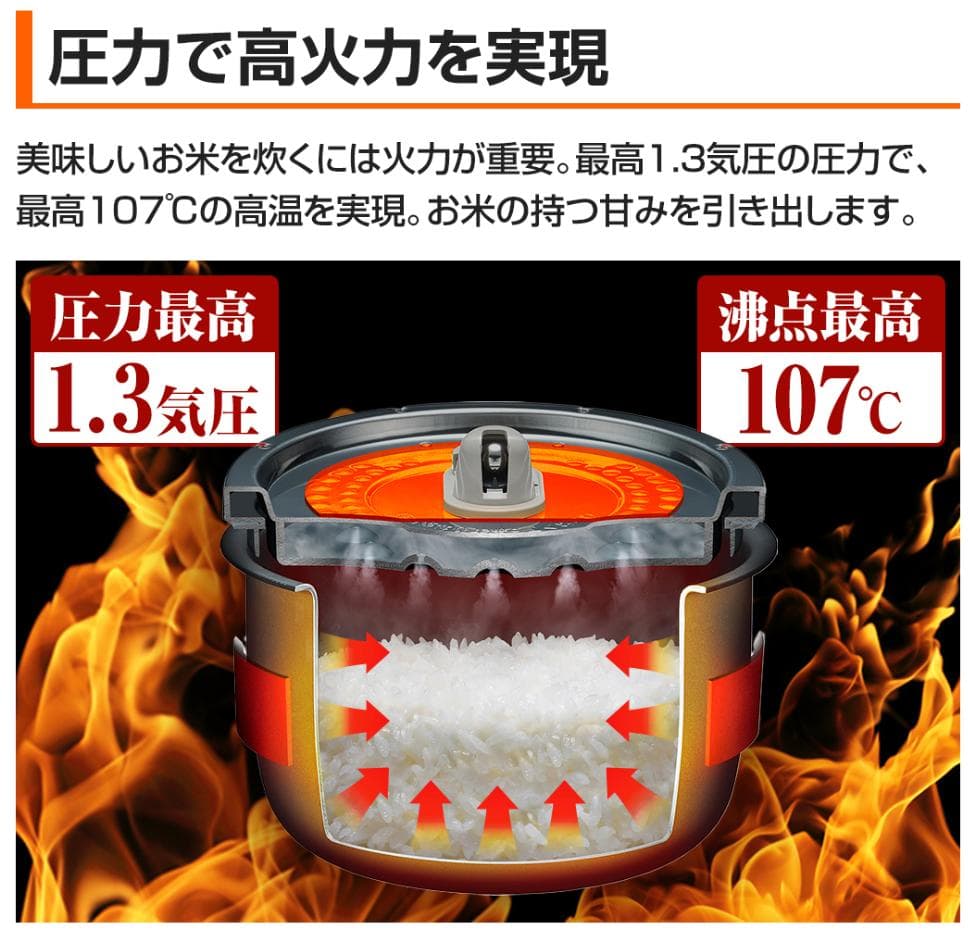 日立 IHジャー炊飯器 ふっくら御膳 RZ-TS105M 2022年モデル
