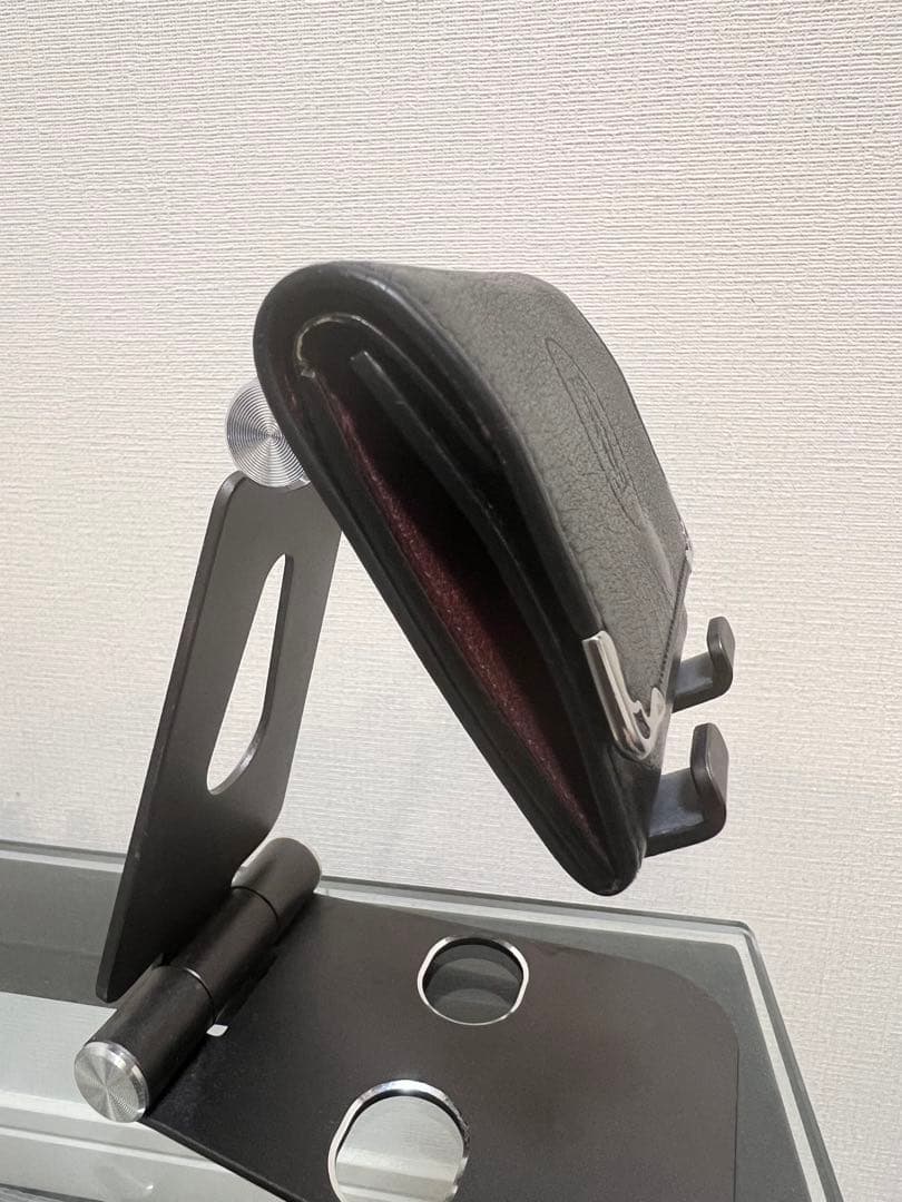 Cartier レザーケース 黒/ボルドー