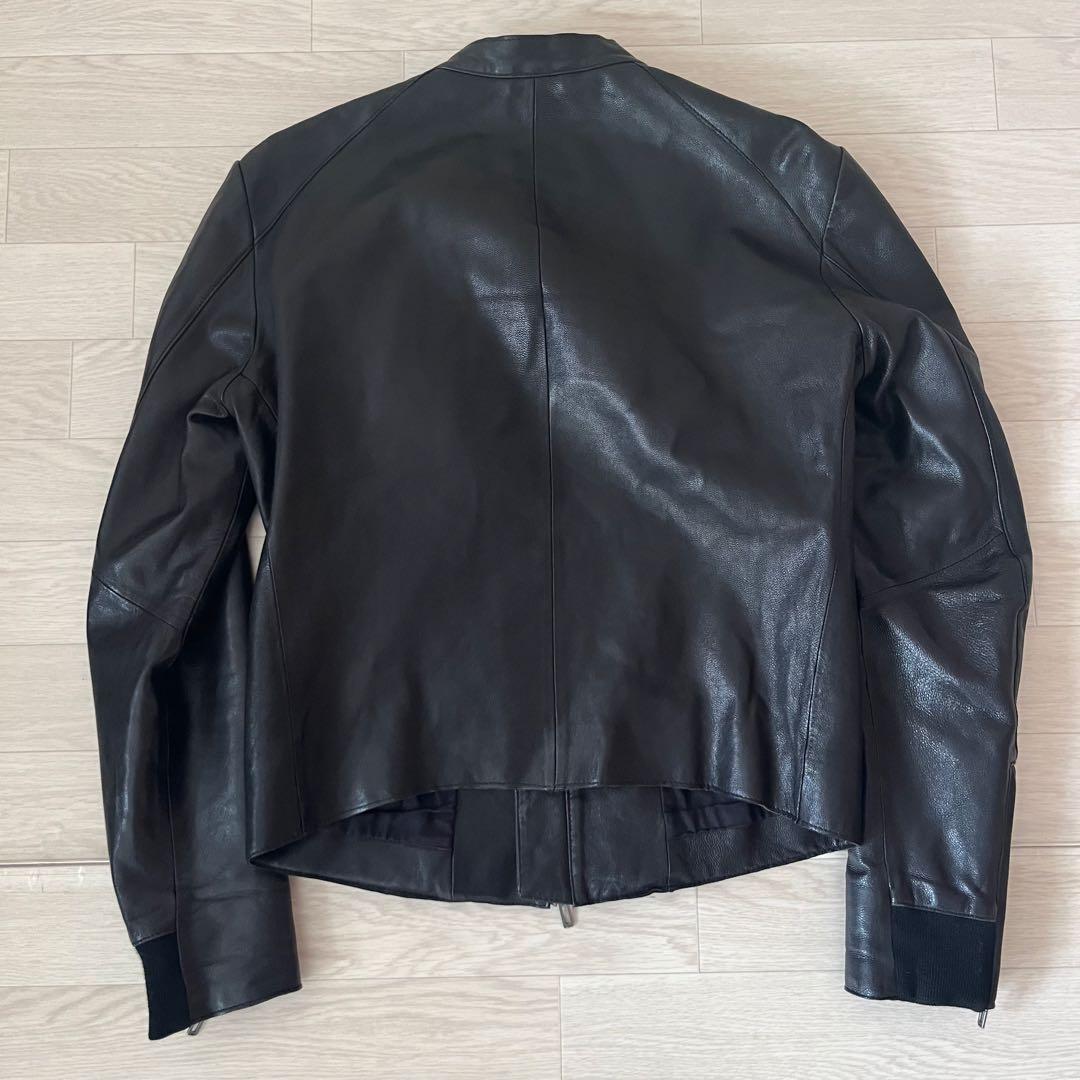 DOMENICO+SAVIO シングルレザー ライダースジャケット 46 やぎ革