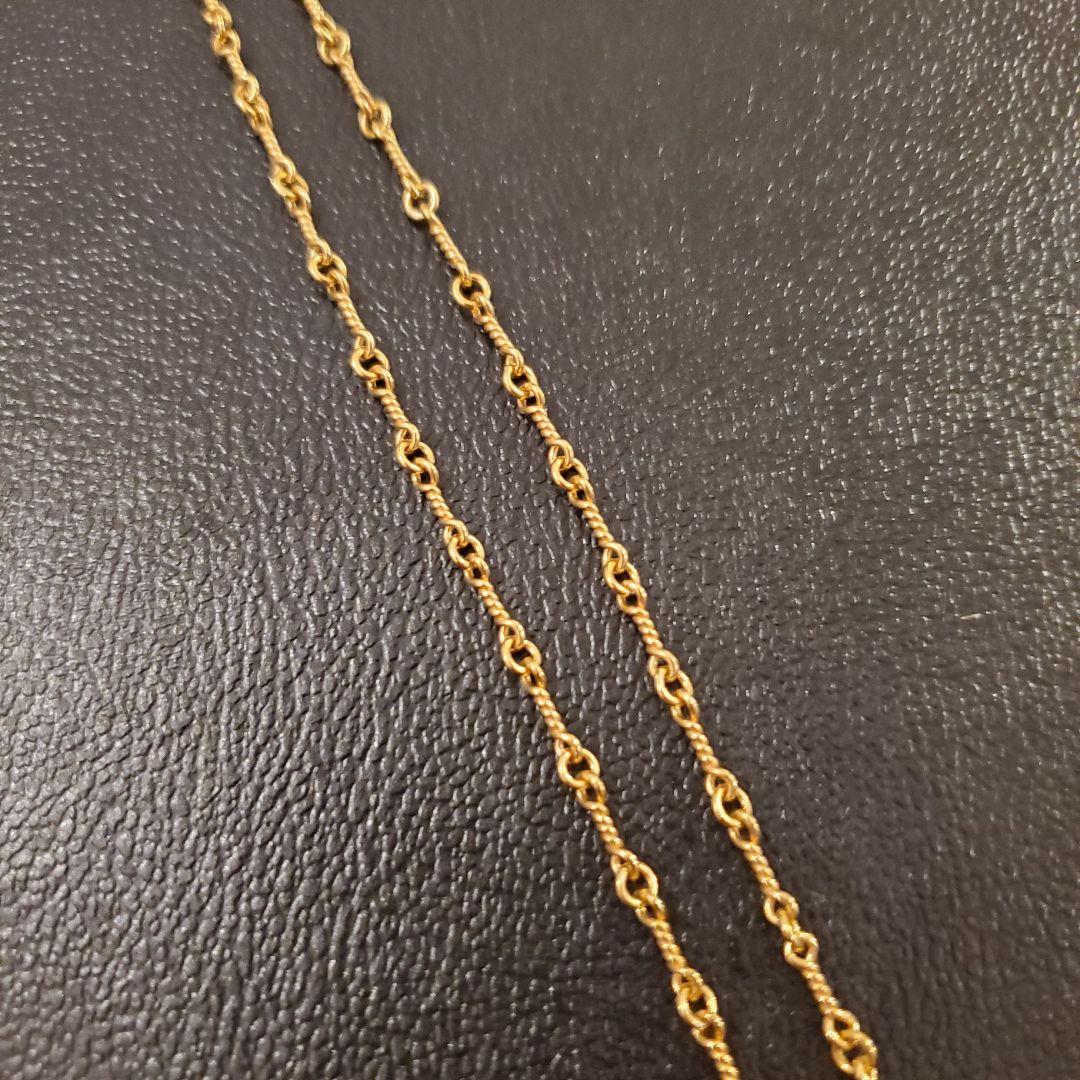 正規品CHROME HEARTS ツインチェーン22Kゴールド ネックレス