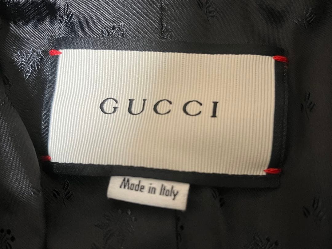 【美品】GUCCI グッチ ツイード クロップド ジャケット 金ボタン