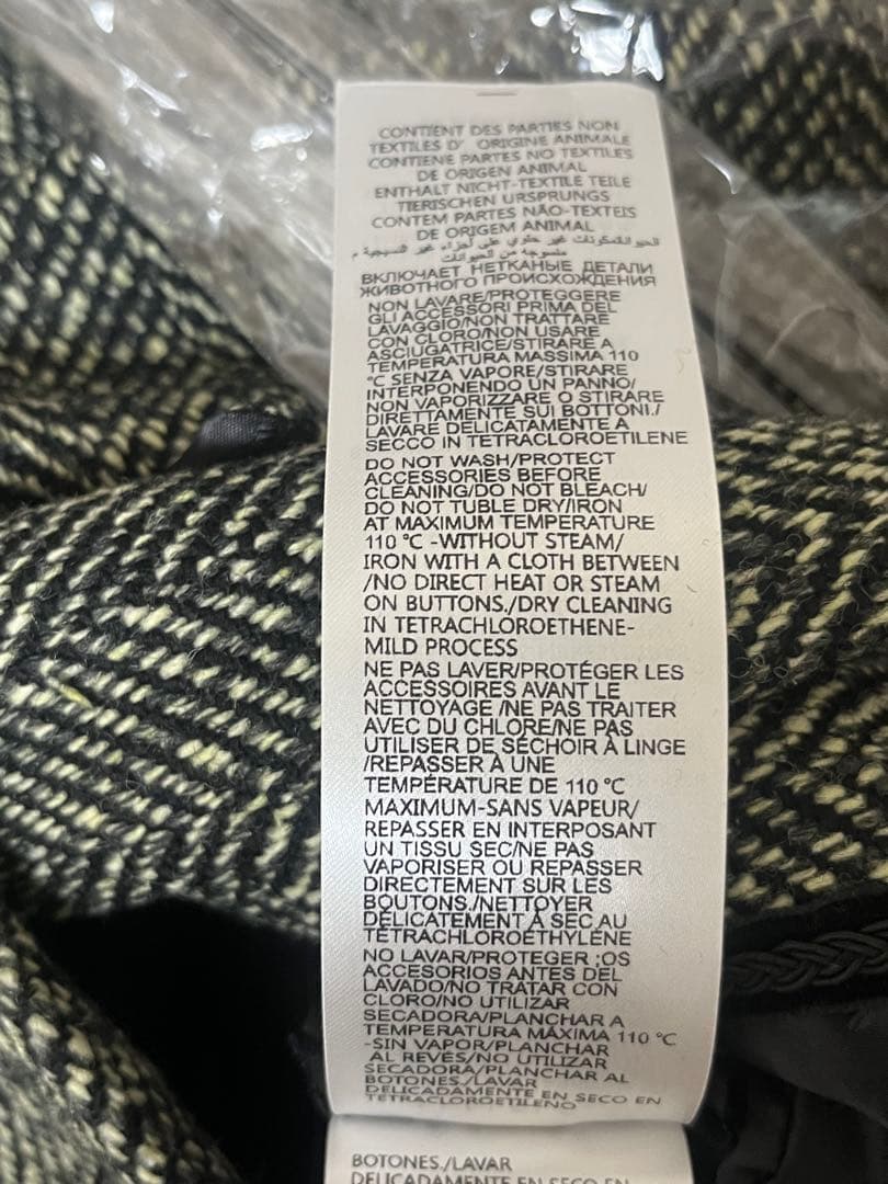 【美品】GUCCI グッチ ツイード クロップド ジャケット 金ボタン