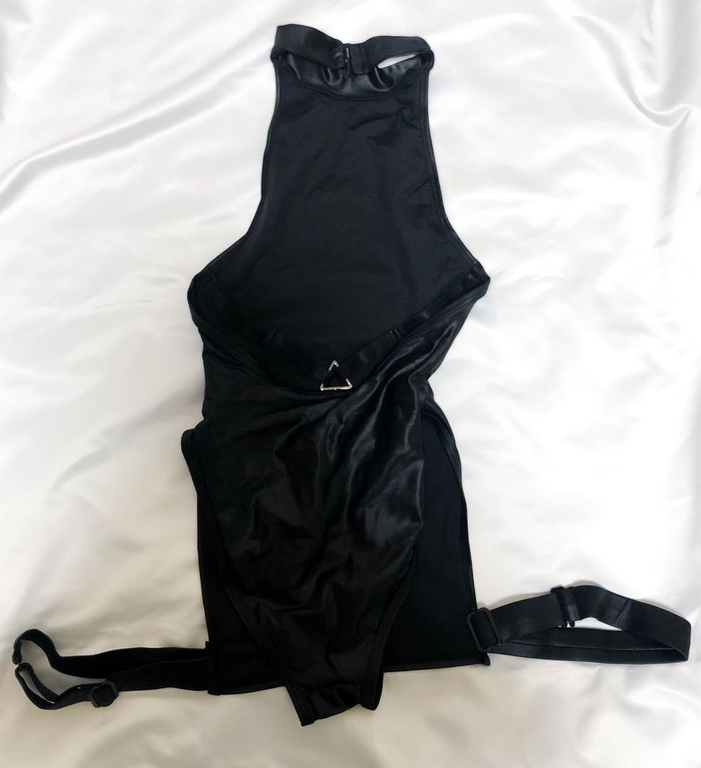 【5点SET】M企画　サイバーチャイナハイレグ　ぶか袖・パフ袖2種類付