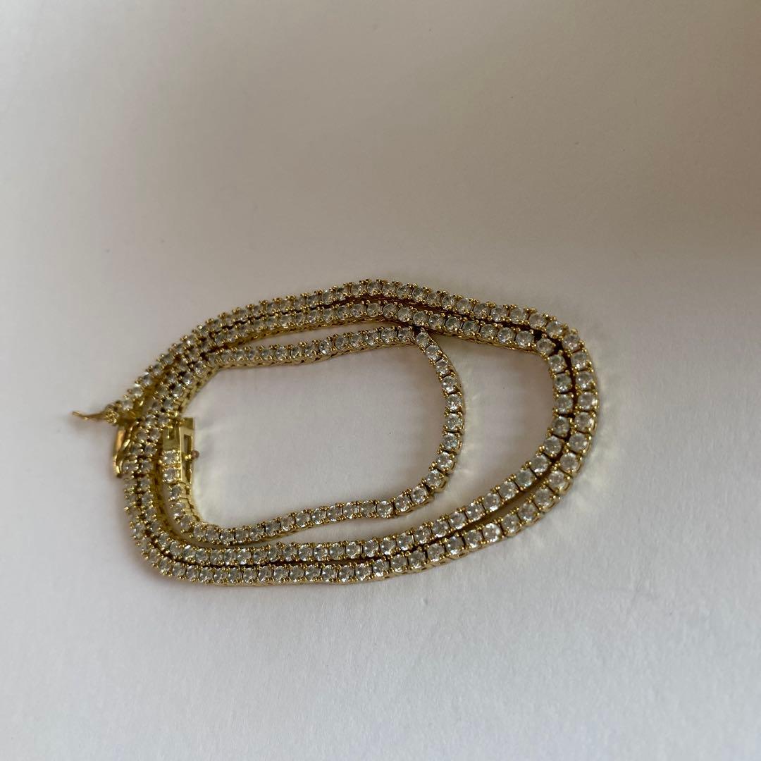 Glitter ゴールドネックレス 47cm