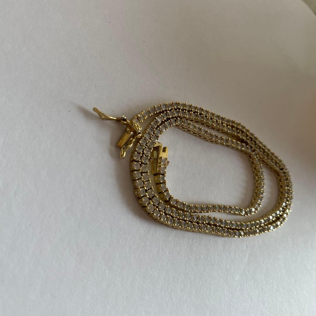 Glitter ゴールドネックレス 47cm