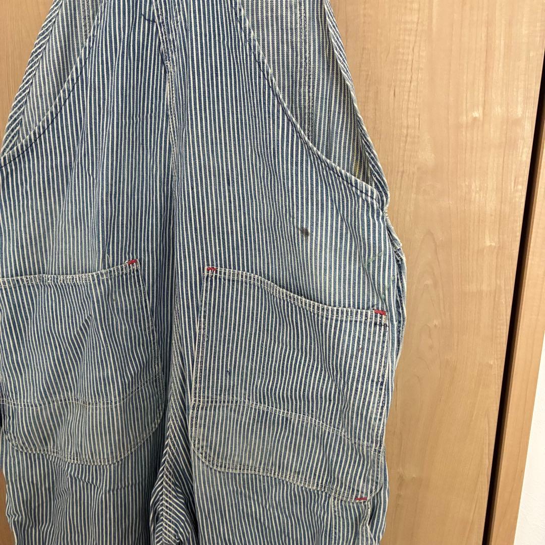 PIONEER デニムオーバーオール Vintage 50s ヒッコリーW38