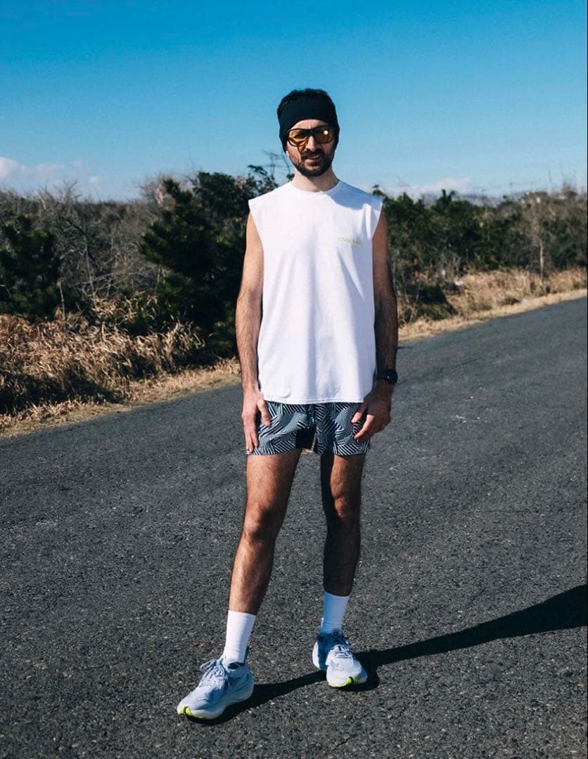 ウォーキング・ランニングウェア charbon DAZZLE CAMOUFLAGE RACING SHORTS