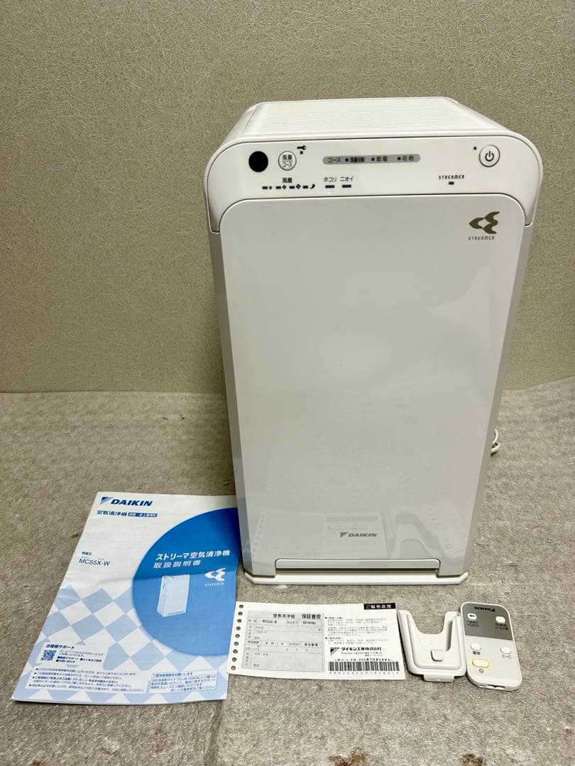 DAIKIN 空気清浄機 MC55X-W 取り扱い説明書付き