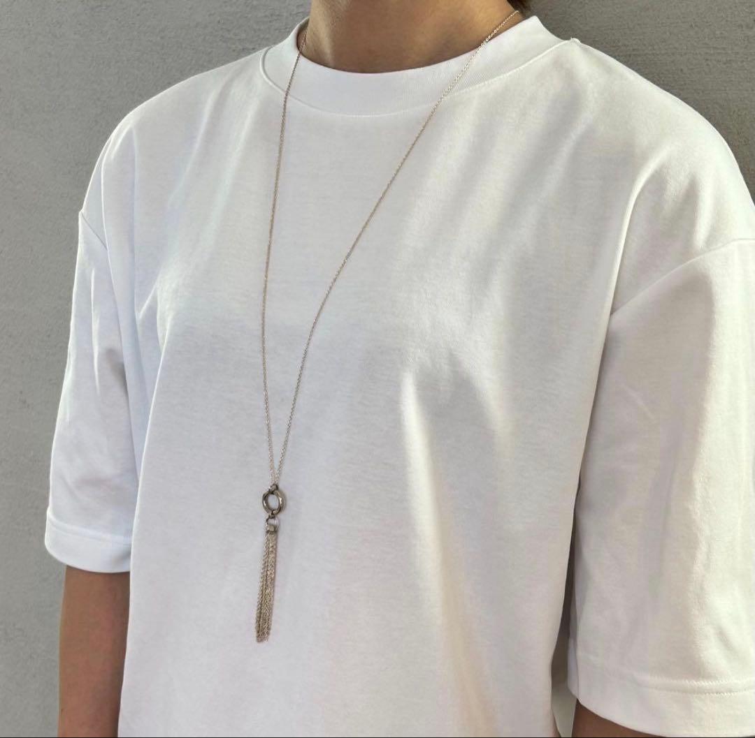 OX JEWELRY風　ハンドメイド　タッセルシルバーネックレス シルバー925