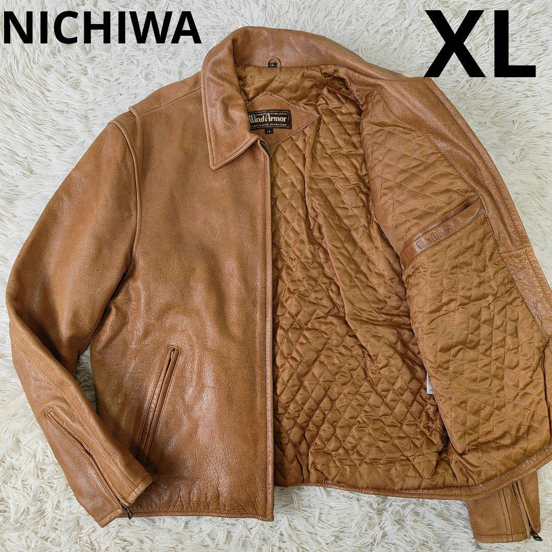 Wind Armor ウインドドアーマー レザージャケット LL　キャメル