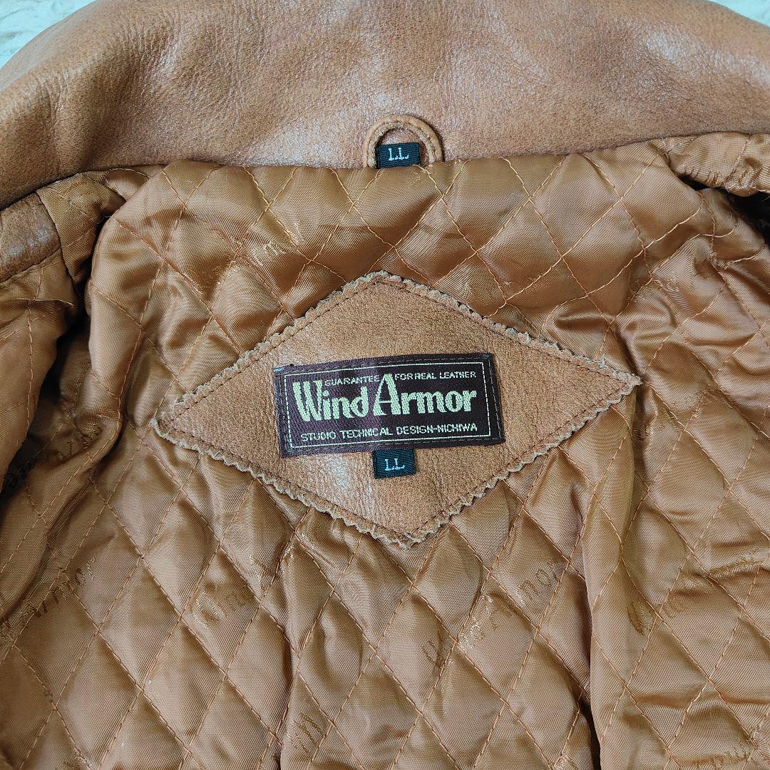Wind Armor ウインドドアーマー レザージャケット LL　キャメル