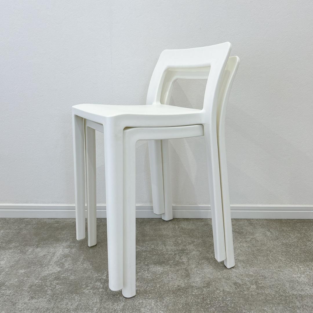 【美品】 ENOTS ミニマルチェア 2脚セット ホワイト 岩谷マテリアル