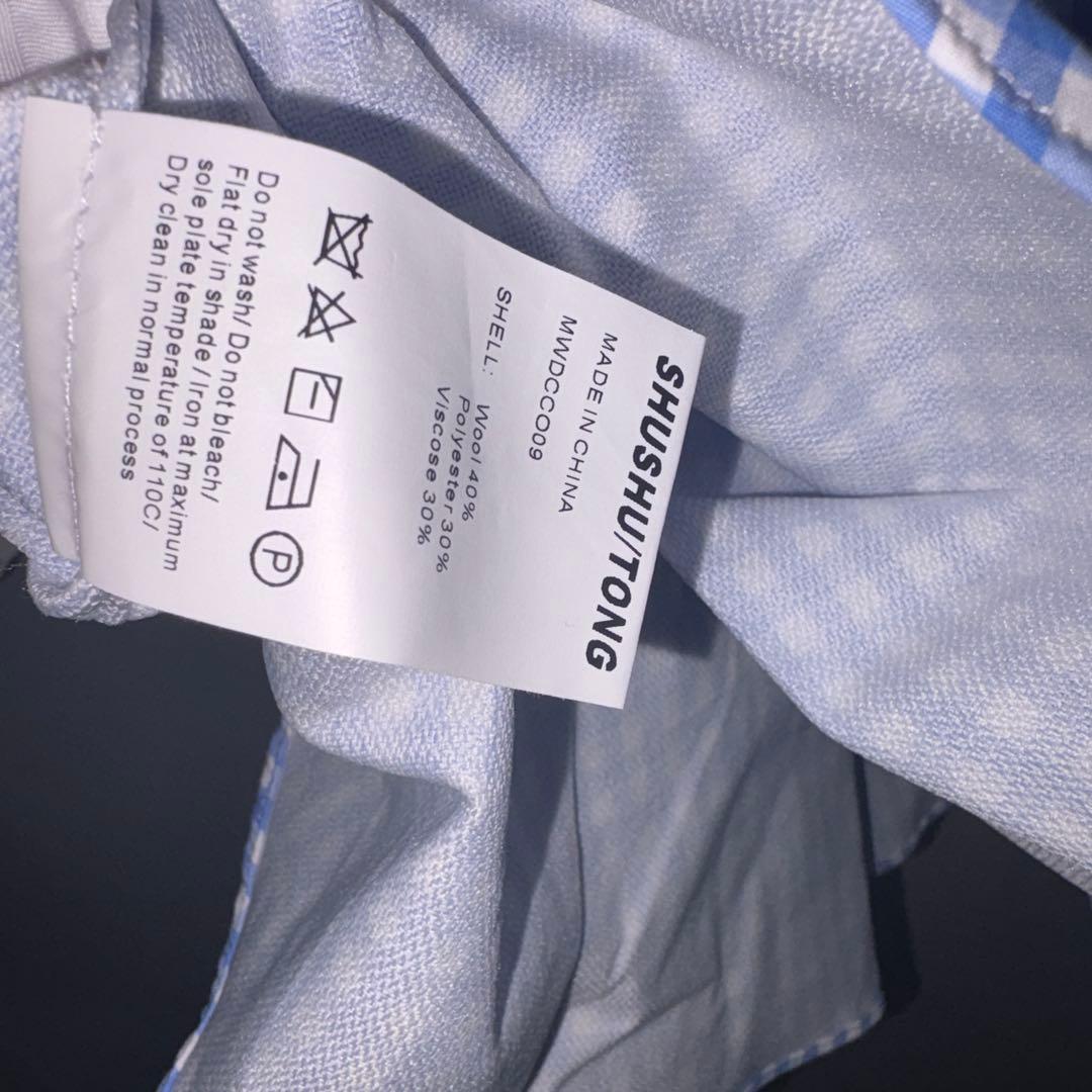 SHUSHU/TONG ブルー　ミニスカート