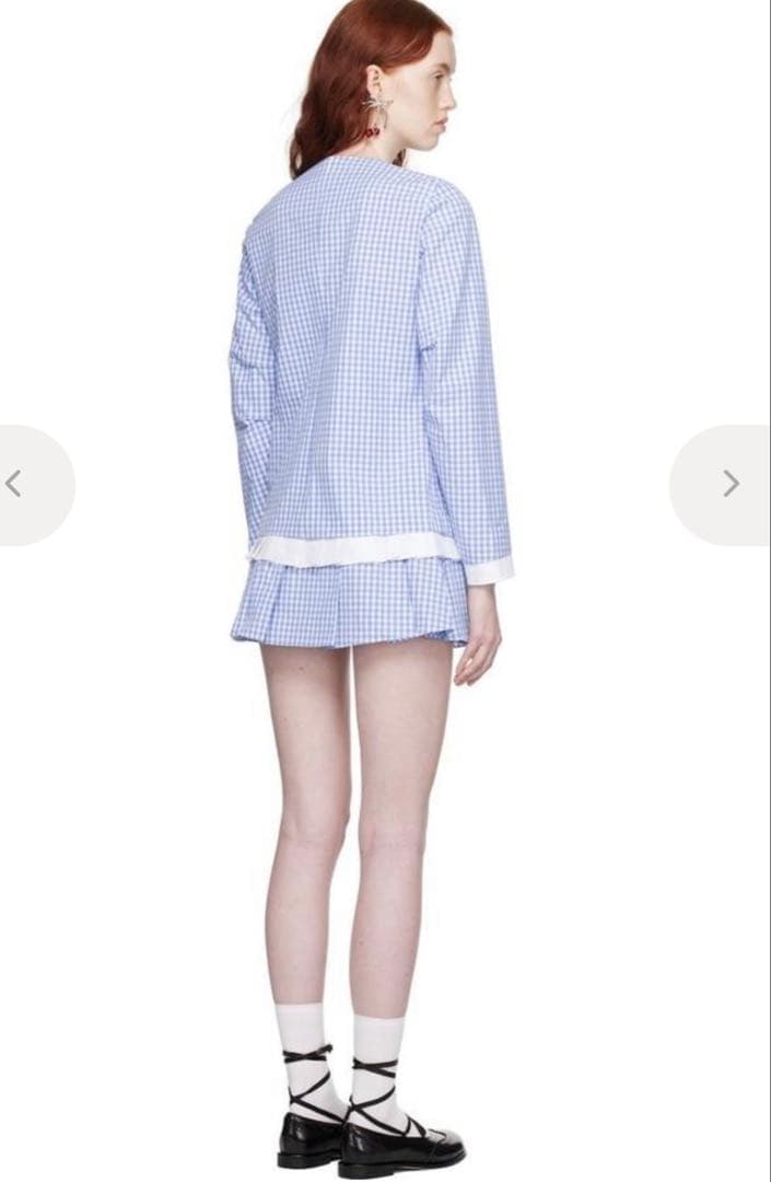 SHUSHU/TONG ブルー　ミニスカート