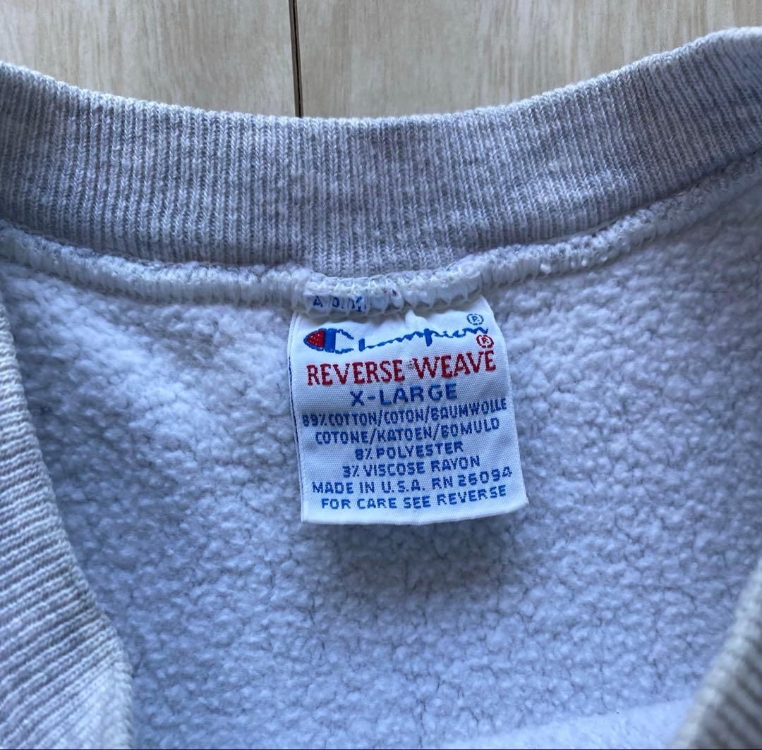 90s チャンピオンリバースウィーブ ノースカロライナ USA製 XL デカロゴ