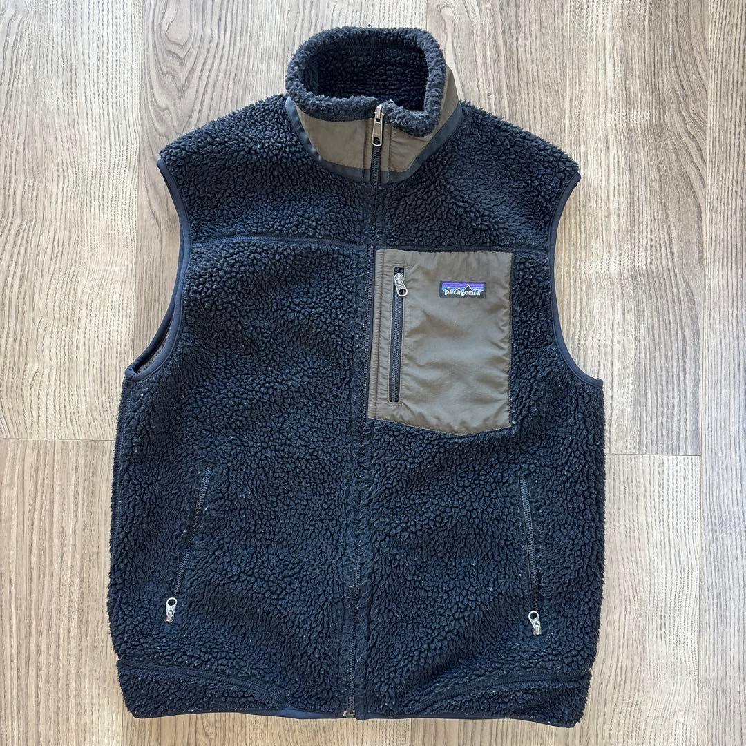 patagonia フリースベスト ブラック M