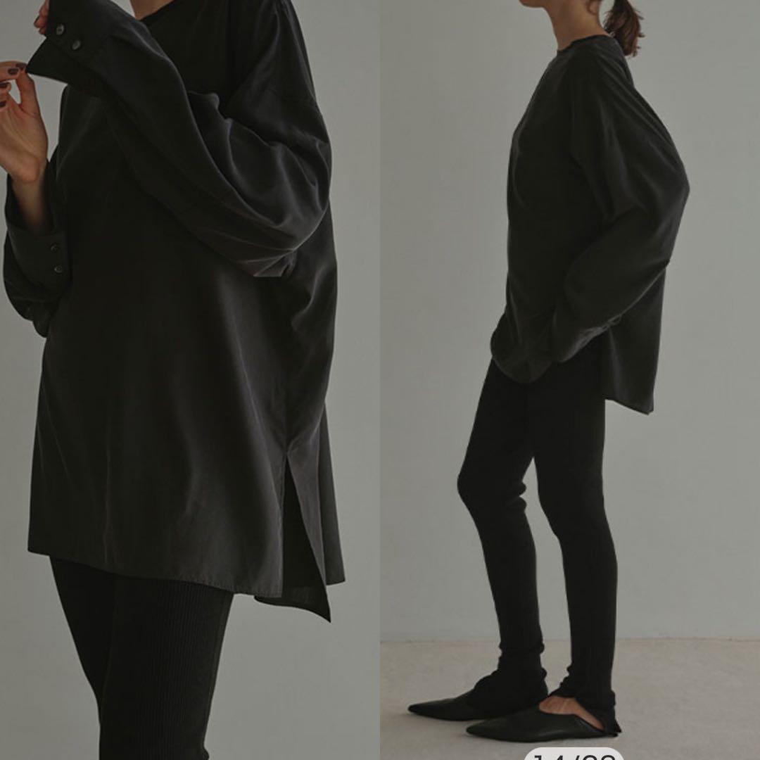 ETRE TOKYO 25AW クルーネックオーバーサイズプルオーバー ブラック