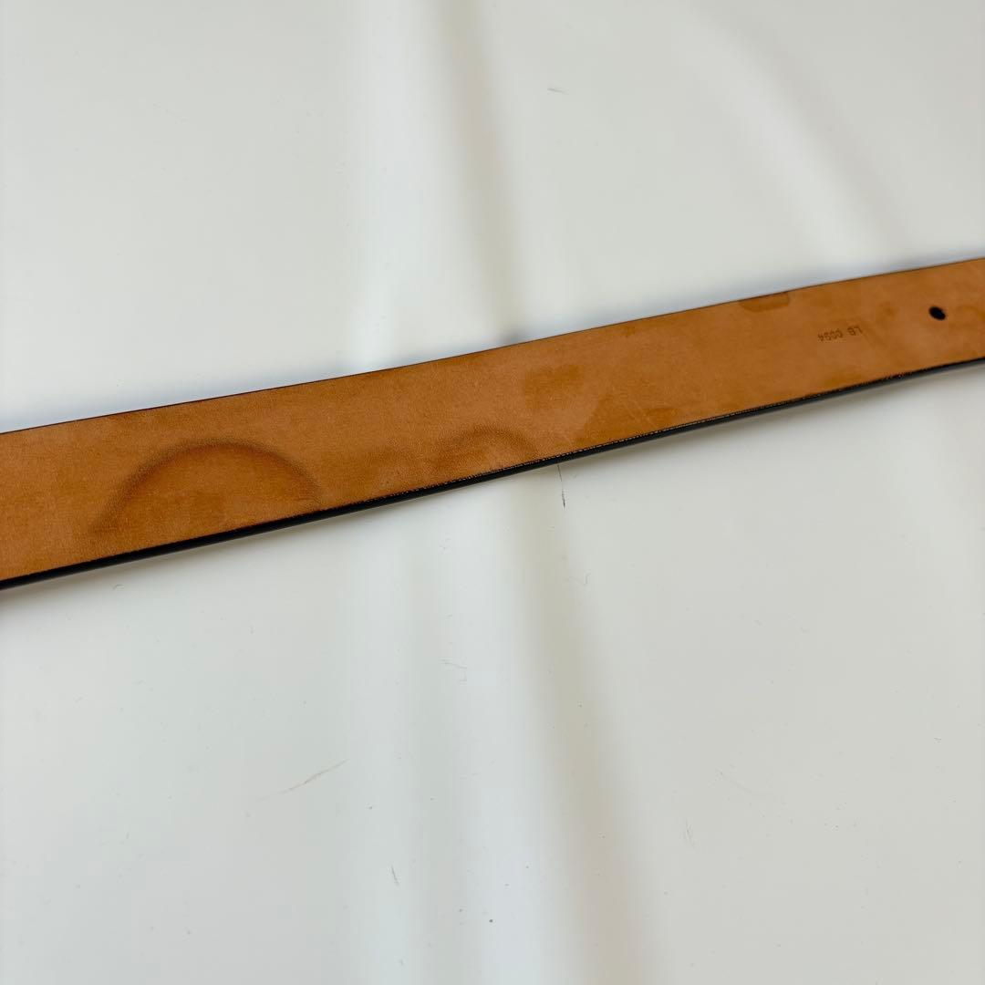 美品　ルイヴィトン ベルト サンチュール LV イニシャル レザー 黒　ロゴ