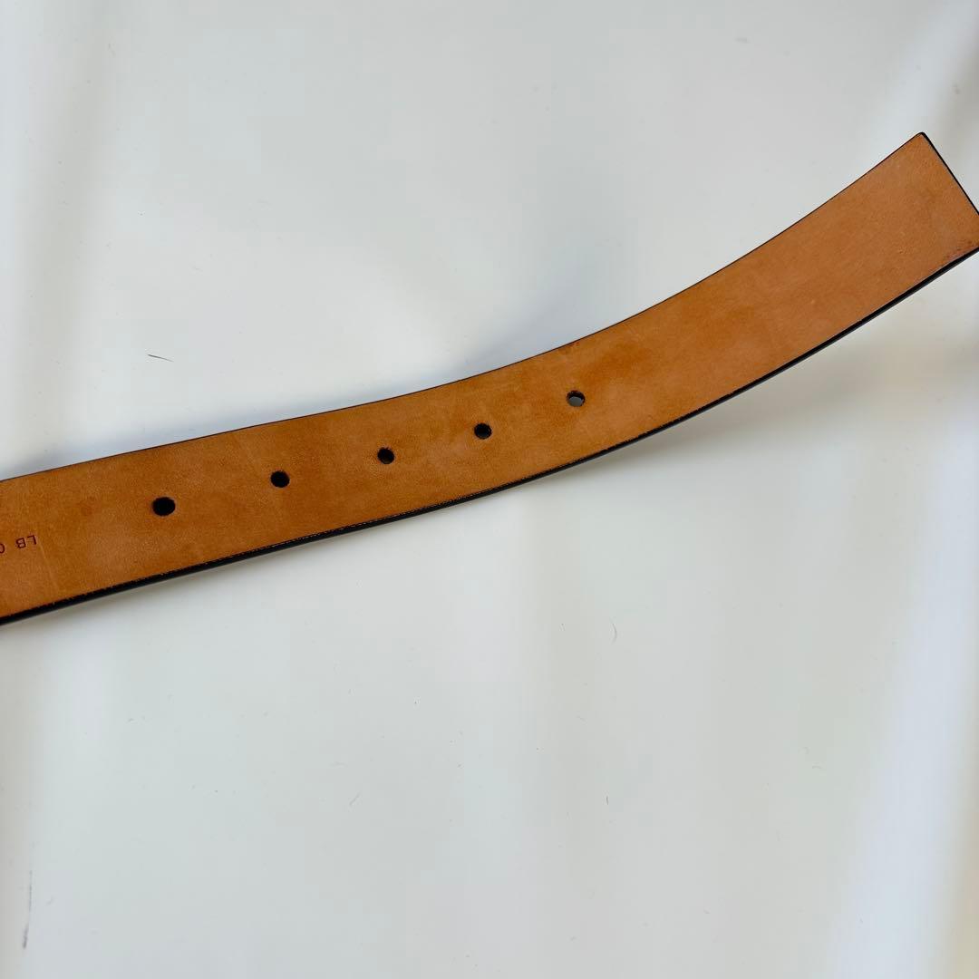 美品　ルイヴィトン ベルト サンチュール LV イニシャル レザー 黒　ロゴ