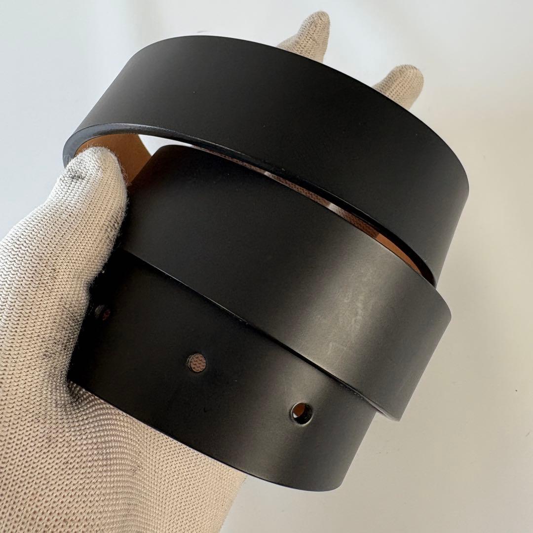 美品　ルイヴィトン ベルト サンチュール LV イニシャル レザー 黒　ロゴ