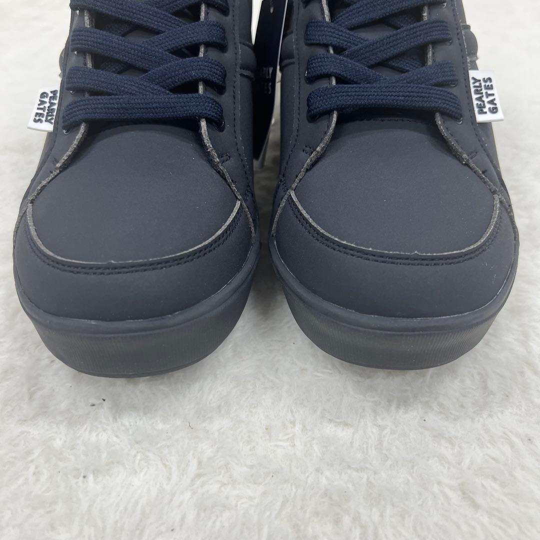 【新品】 パーリーゲイツ ミドルカット ゴルフシューズ ネイビー 23cm