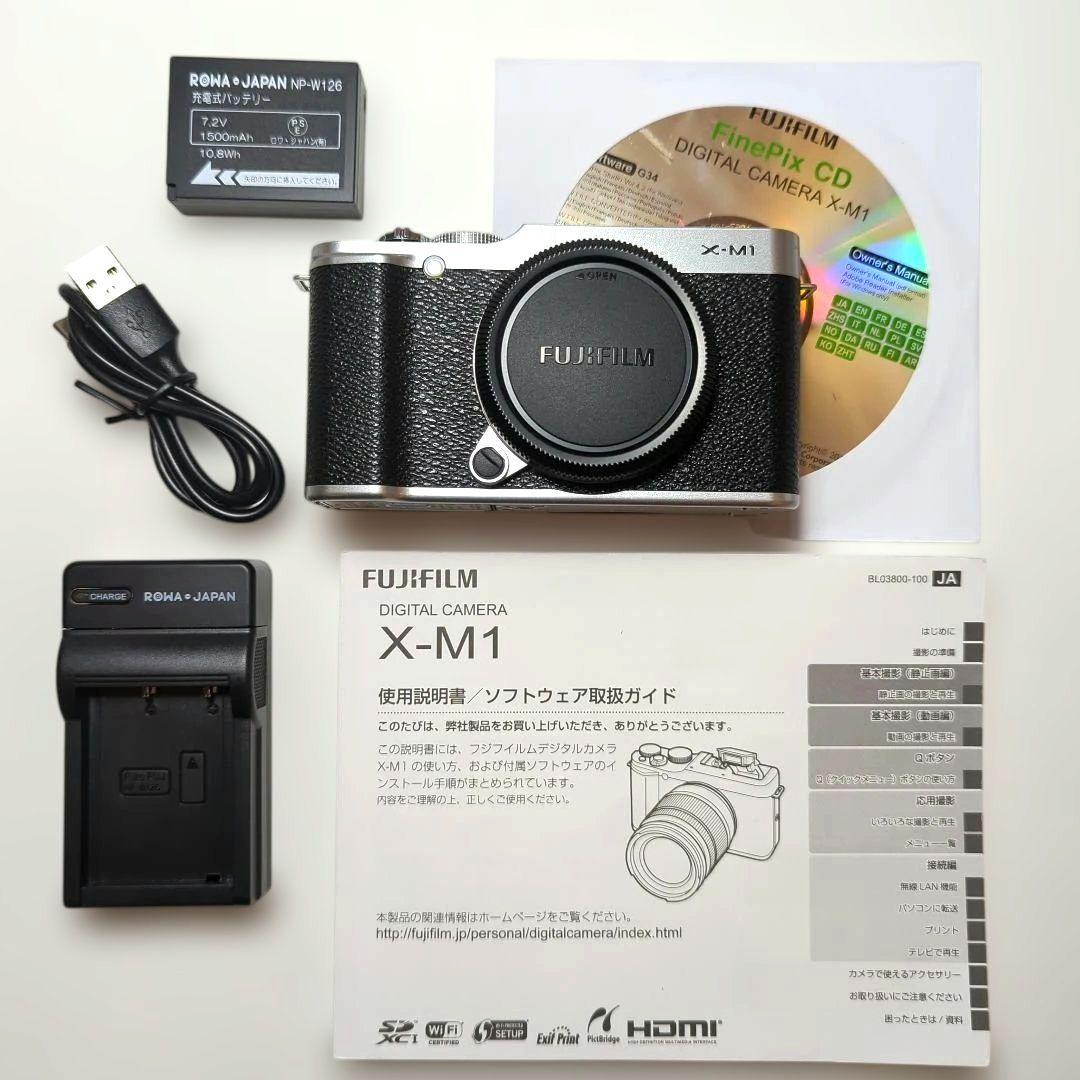 美品　Fujifilm X-M1 ミラーレスカメラ