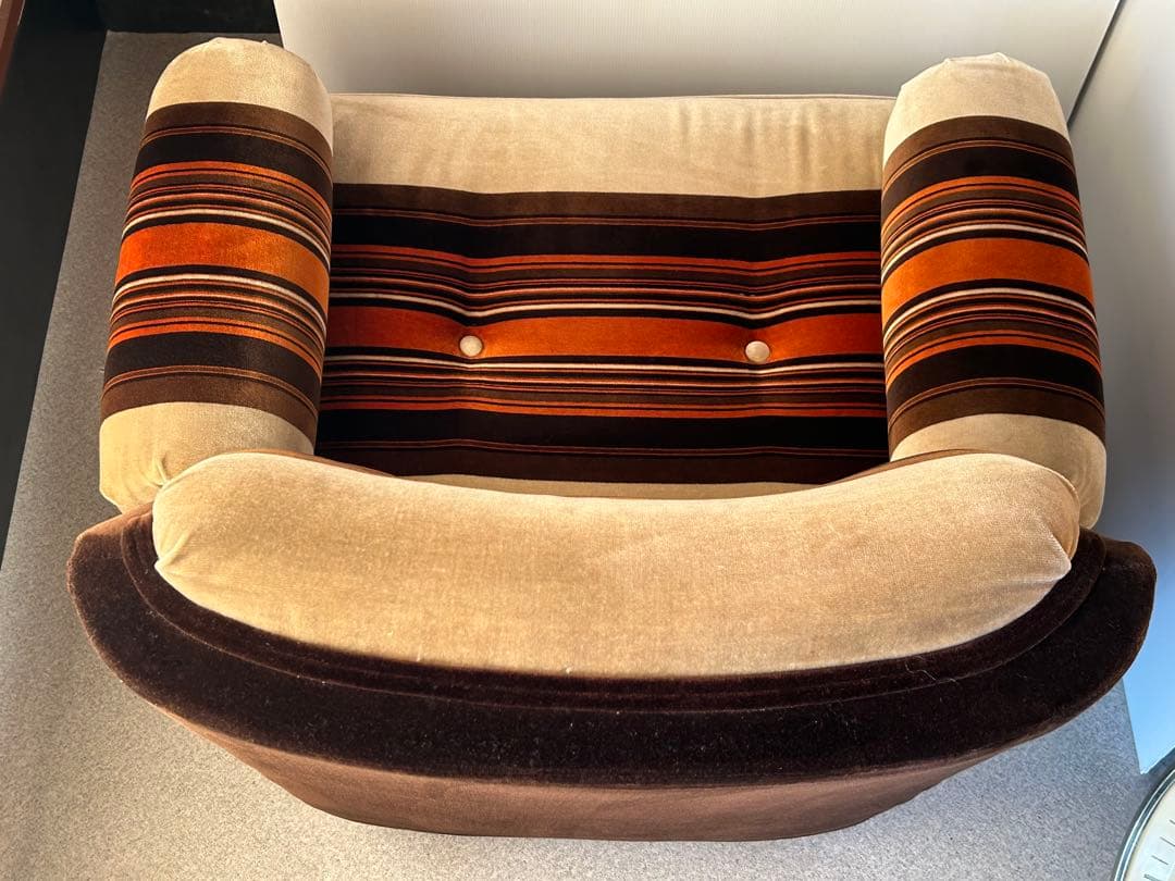 1Pソファ ミッドセンチュリー　昭和レトロ　モダン　ラウンジチェア　ヴィンテージ