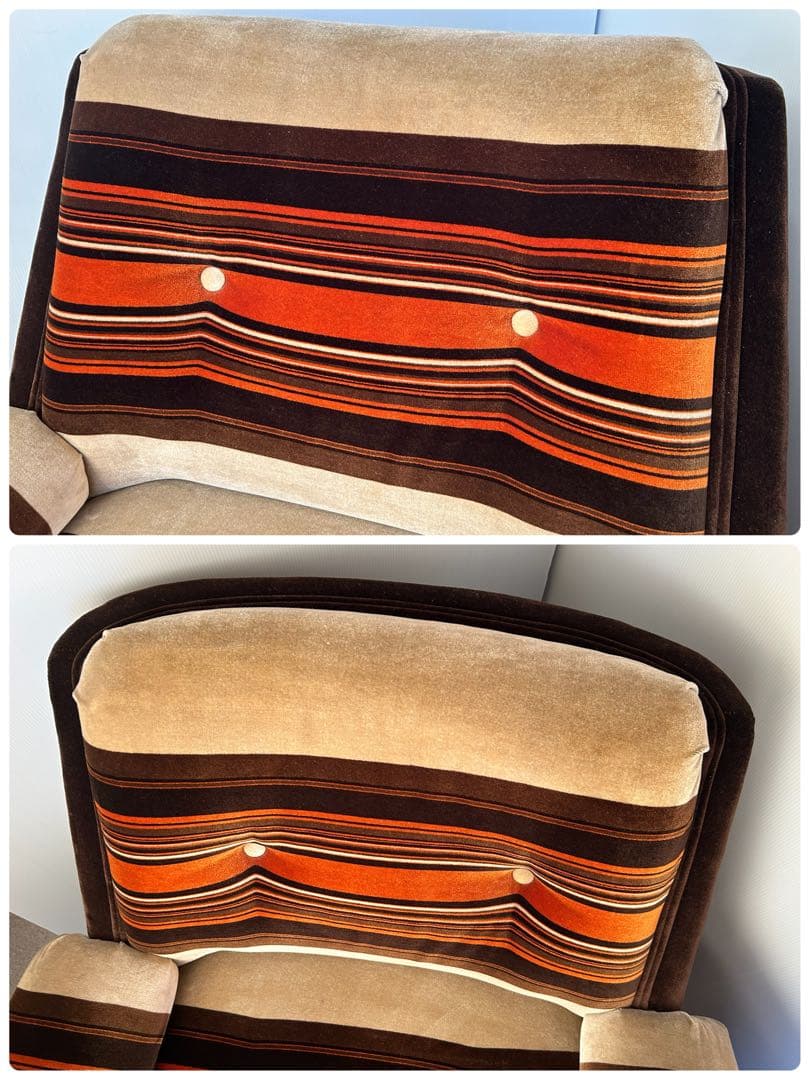 1Pソファ ミッドセンチュリー　昭和レトロ　モダン　ラウンジチェア　ヴィンテージ