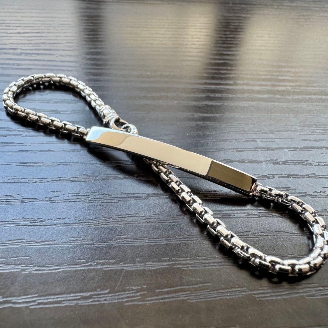 【未使用級】トムウッド/Venetian Tag Bracelet/7.7インチ