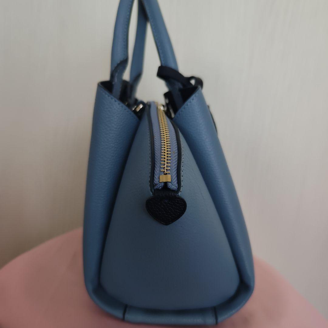 kumi　kate spade ライトブルー バッグ