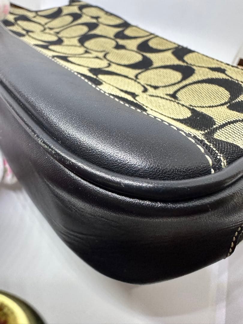 専用 美品 COACH アクセサリーポーチ シグネチャー キャンバス