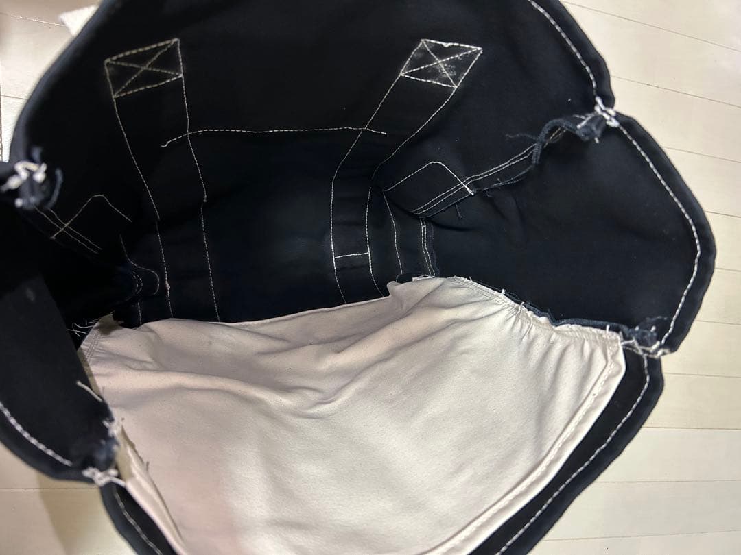 ラングリッツレザー　キャンバストートバッグ