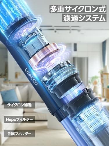 掃除機 コードレス【着脱式バッテリー&38000pa超強力吸引&0.6KG革命b