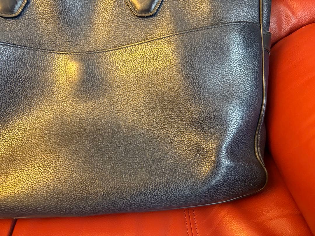 ダンヒル　レザー　ビジネスバッグ　ブリーフケース ネイビー Bostonシリーズ