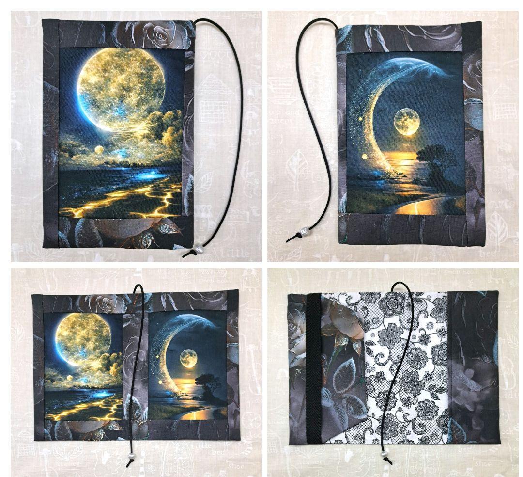 green ブックカバー、スマホポーチ