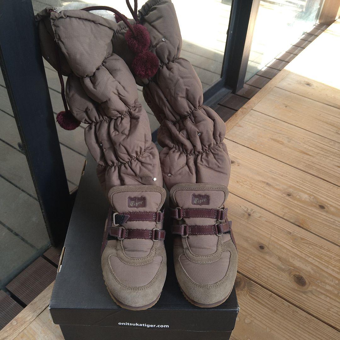 【試着のみ】Onitsuka Tiger ブラウン ムートンブーツ