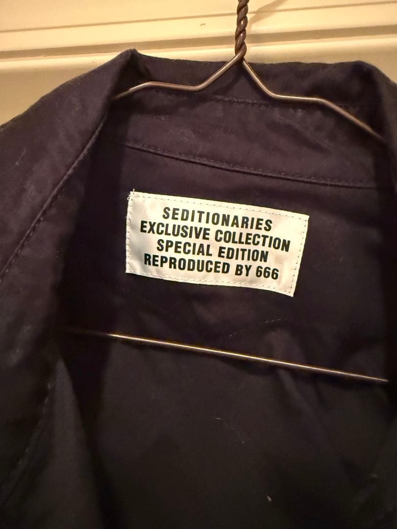 666セディショナリーズ パラシュートシャツ黒