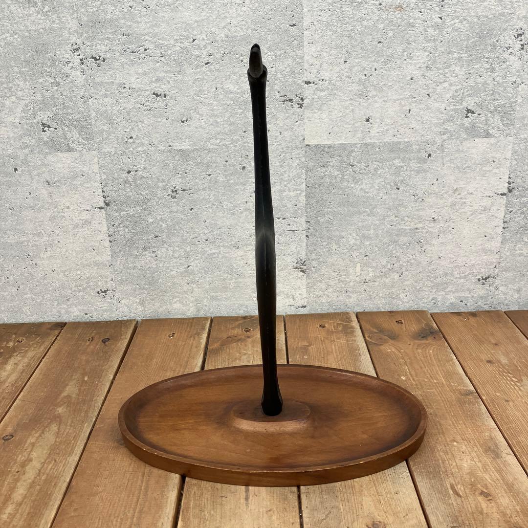 昭和レトロ 馬場忠寛 70年代 南部鉄器 木製 鹿のトレイ アクセサリートレー