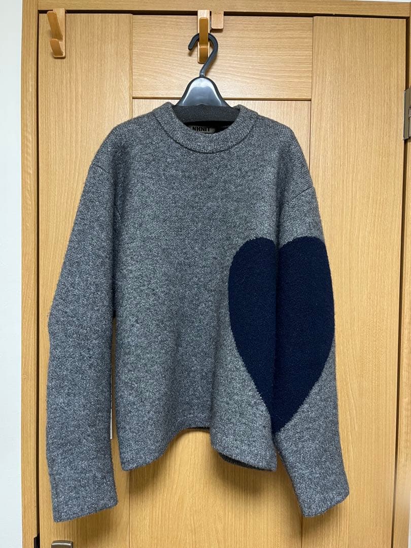 nknit ♡pattern KNIT ハートパターンニット