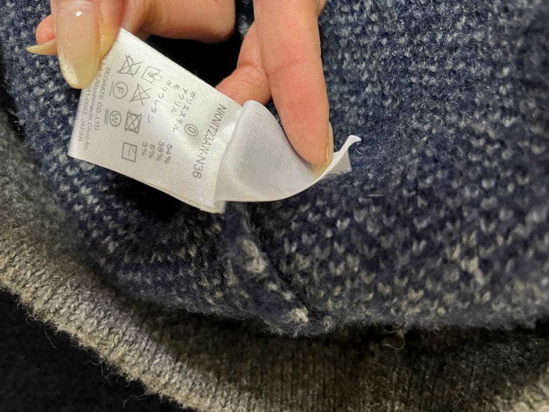 nknit ♡pattern KNIT ハートパターンニット