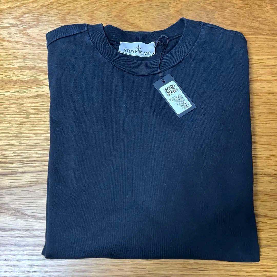 STONE  クルーネック スウェット 黒 Lサイズ