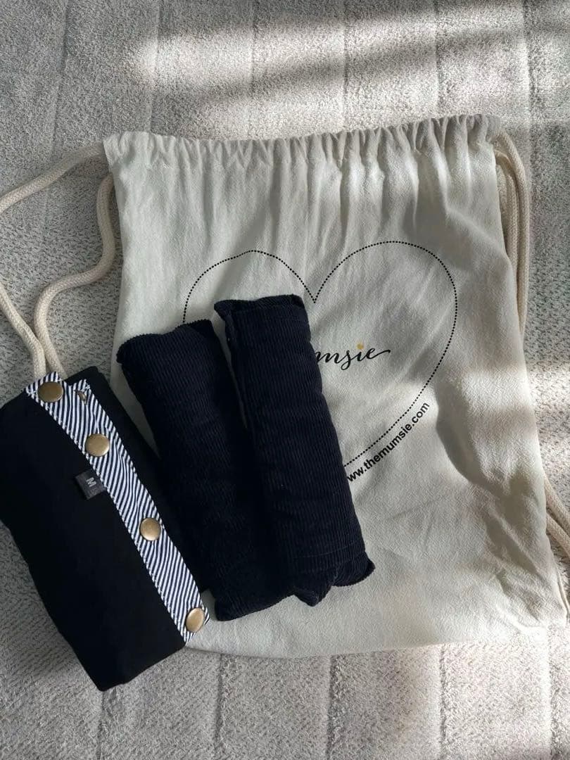 マムジー mumsic コーデュロイ ネイビー M